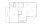 Cedar - 1 bedroom floorplan layout with 1 bath and 720 square feet.